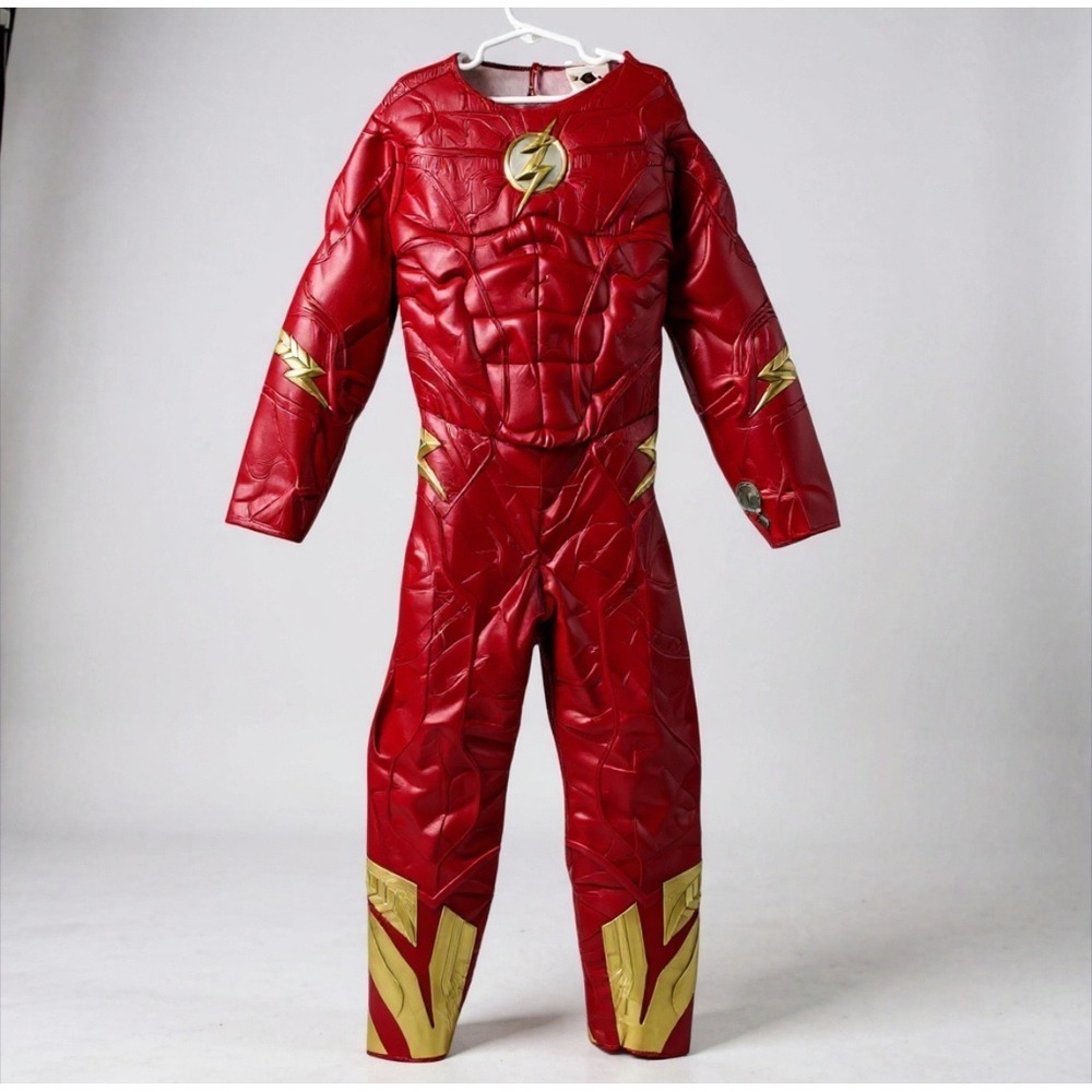 The Flash Kids Costume‎ M DC Comics Rubies Superhero Halloween Cosplay Outfit